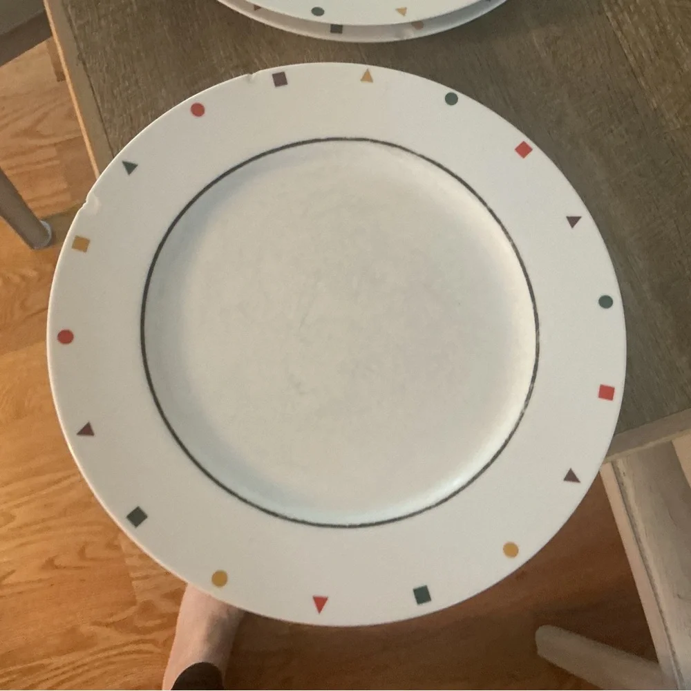 Elements dinner plates by Sasaki. 5